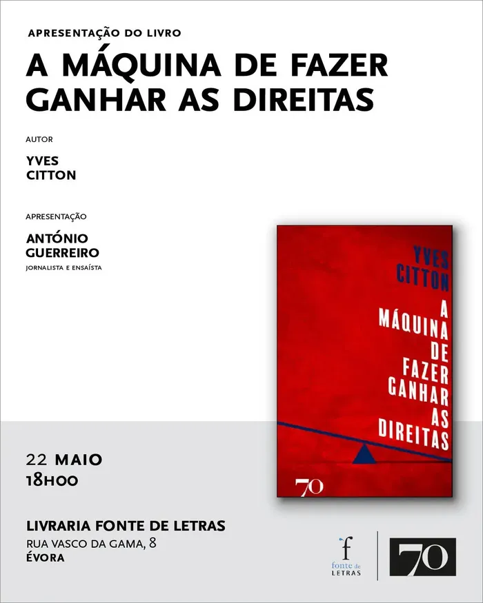 Apresentação do livro “A Máquina de Fazer Ganhar as Direitas"