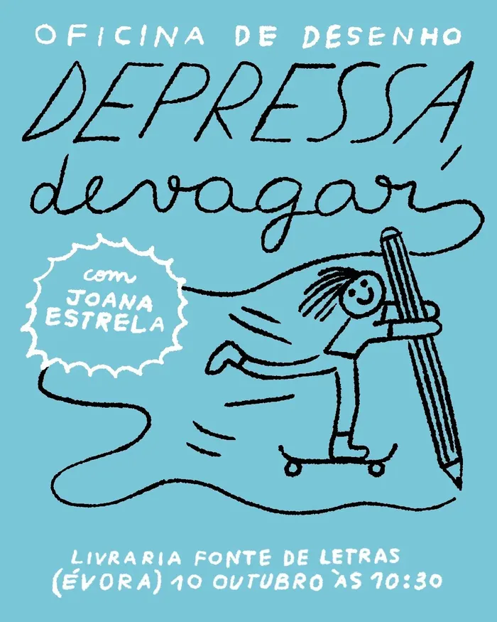 Fonte de Letras acolhe oficina de desenho de Joana Estrela, no âmbito do Festival GUADIANA.