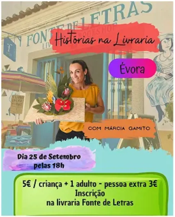 Estendal de Histórias na Fonte de Letras com a contadora Márcia Gamito